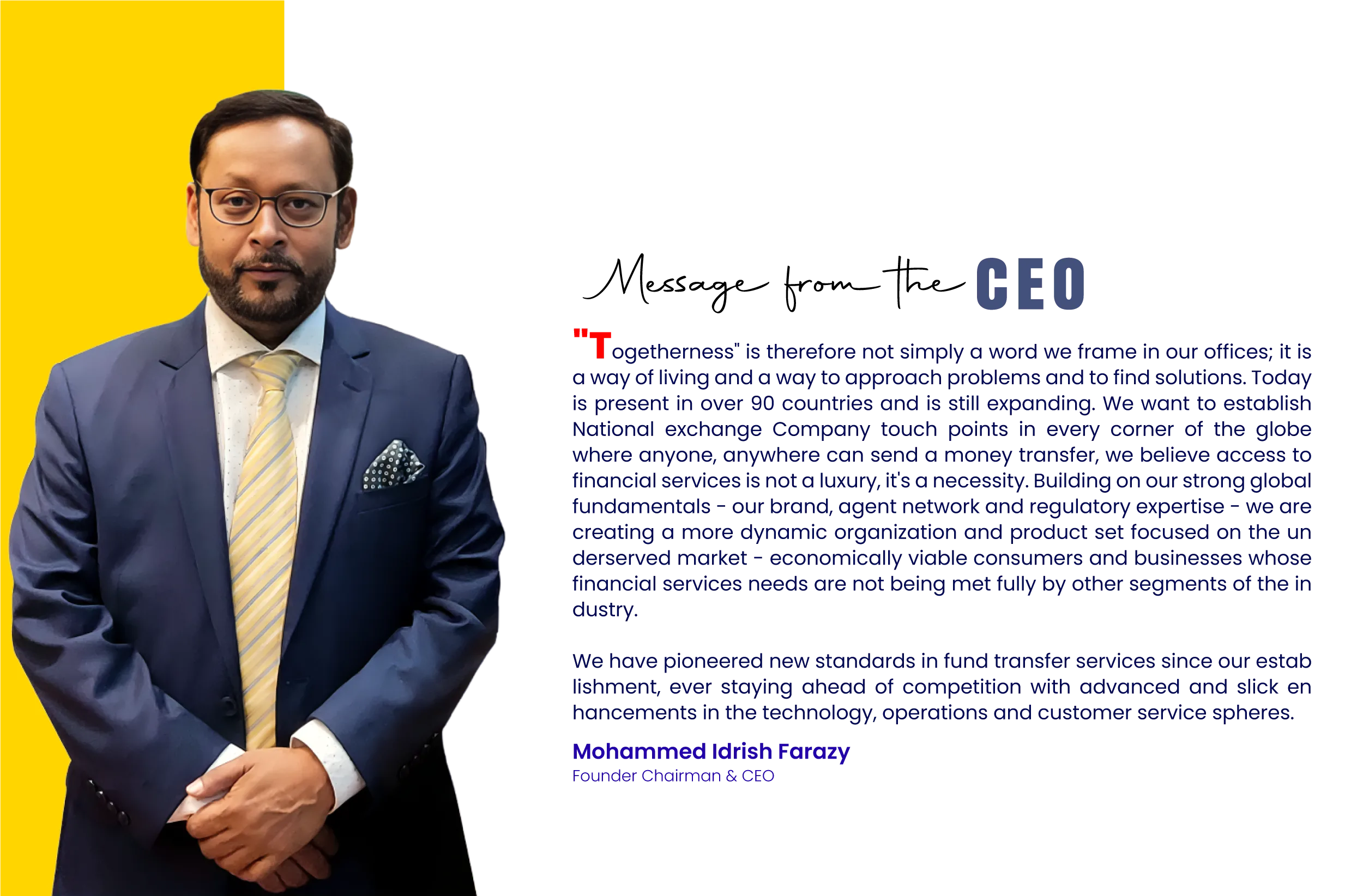 Message from the CEO